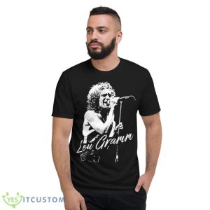 Lou Gramm Retro Fan Art Design shirt - Short Sleeve T-Shirt