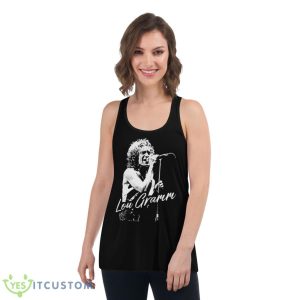 Lou Gramm Retro Fan Art Design shirt - Women's Flowy Racerback Tank