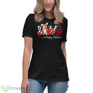 Love Corgi Dog Buffalo Plaid Valentines Day T Shirt 11 Love Corgi Dog Buffalo Plaid Valentines Day T Shirt - Women's Relaxed Short Sleeve Jersey Tee