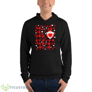 Love Gnome Holding Heart Plaid Funny Couple Valentines Day T Shirt 9 Love Gnome Holding Heart Plaid Funny Couple Valentines Day T Shirt - Unisex Fleece Pullover Hoodie