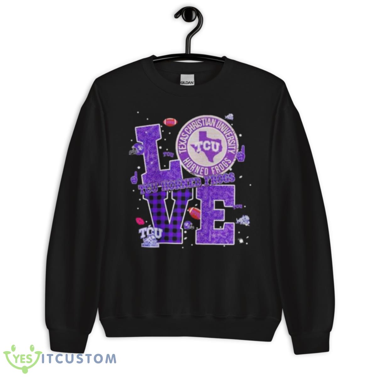 Love TCU Horned Frogs Texas Christian University 2022 shirt 3 Love TCU Horned Frogs Texas Christian University 2022 shirt - Unisex Crewneck Sweatshirt