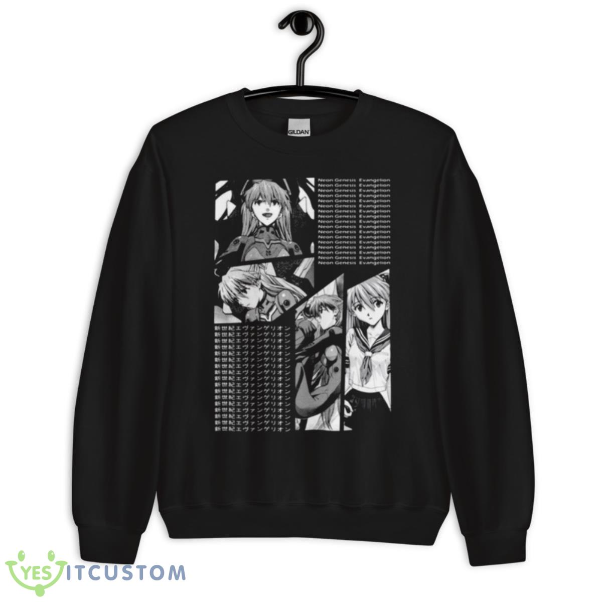Manga Charac Asuka Langley Soryu Neon Genesis Evangelion Panel Design shirt 3 Manga Charac Asuka Langley Soryu Neon Genesis Evangelion Panel Design shirt - Unisex Crewneck Sweatshirt