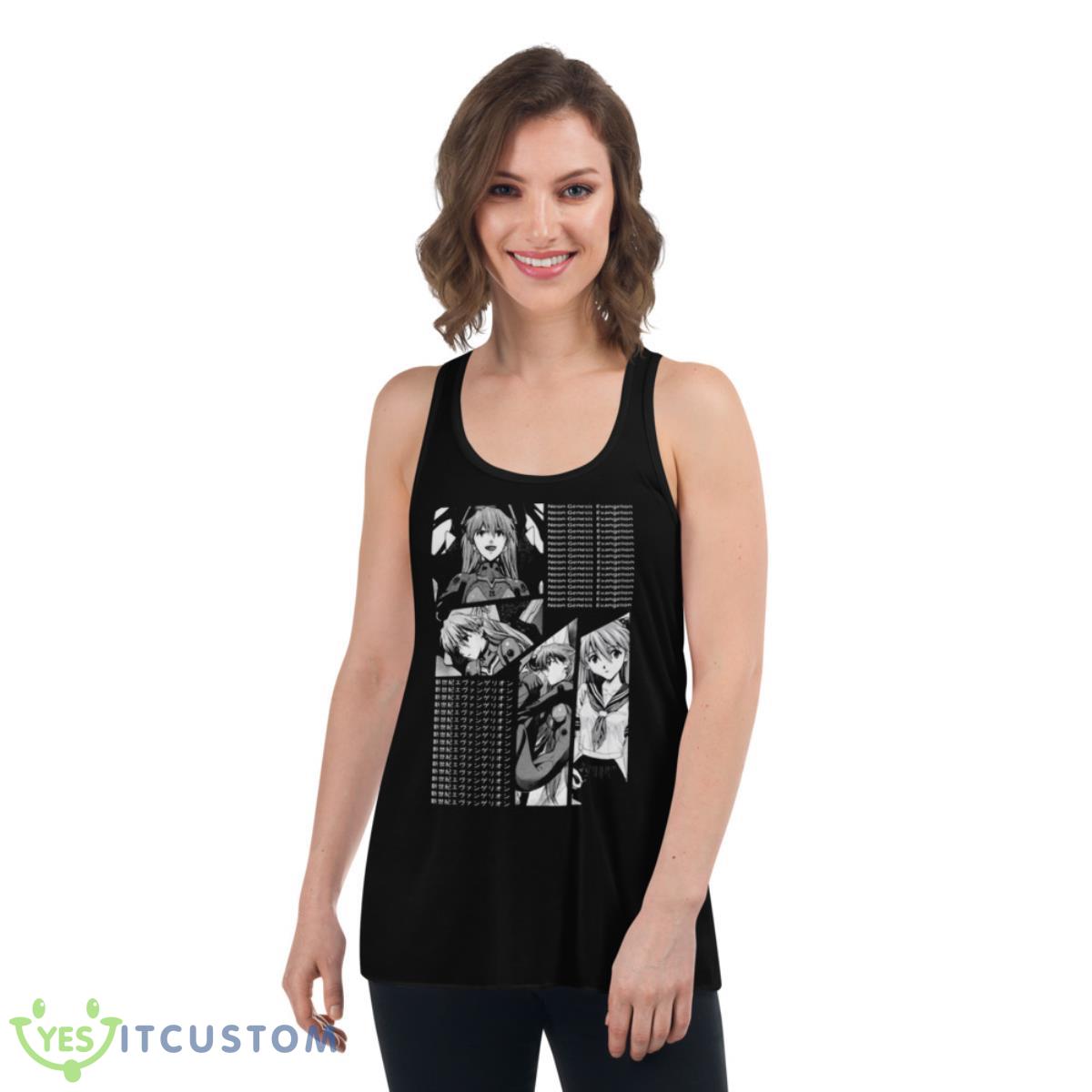 Manga Charac Asuka Langley Soryu Neon Genesis Evangelion Panel Design shirt 5 Manga Charac Asuka Langley Soryu Neon Genesis Evangelion Panel Design shirt - Women's Flowy Racerback Tank
