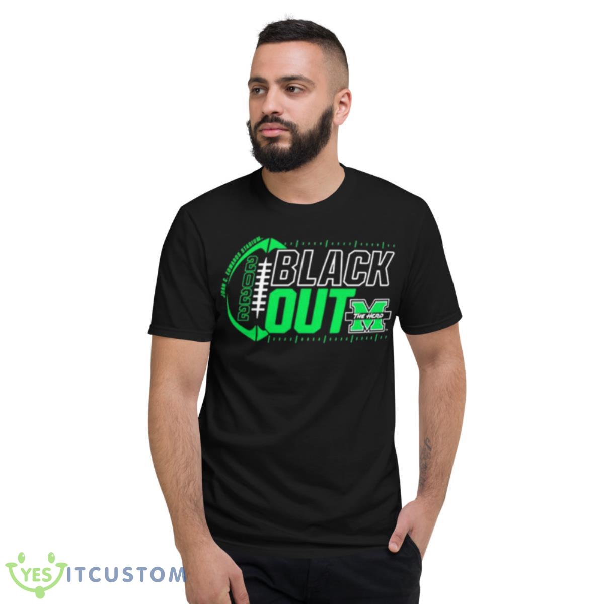 Marshall University Blackout 2022 shirt 2 Marshall University Blackout 2022 shirt - Short Sleeve T-Shirt