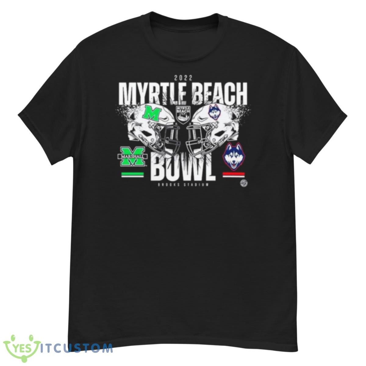 Marshall vs Uconn 2022 Myrtle Beach Bowl Matchup Shirt 6 Marshall vs Uconn 2022 Myrtle Beach Bowl Matchup Shirt - G500 Men’s Classic T-Shirt