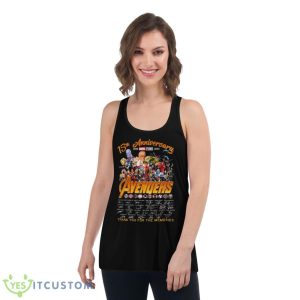 Marvel Studios Avengers 15th Anniversary 2008 2023 Thank You For The Memories Signatures Shirt - Women's Flowy Racerback Tank