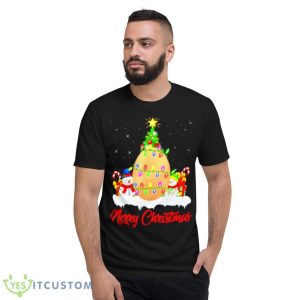 merry Christmas egg Christmas tree lights shirt - Short Sleeve T-Shirt