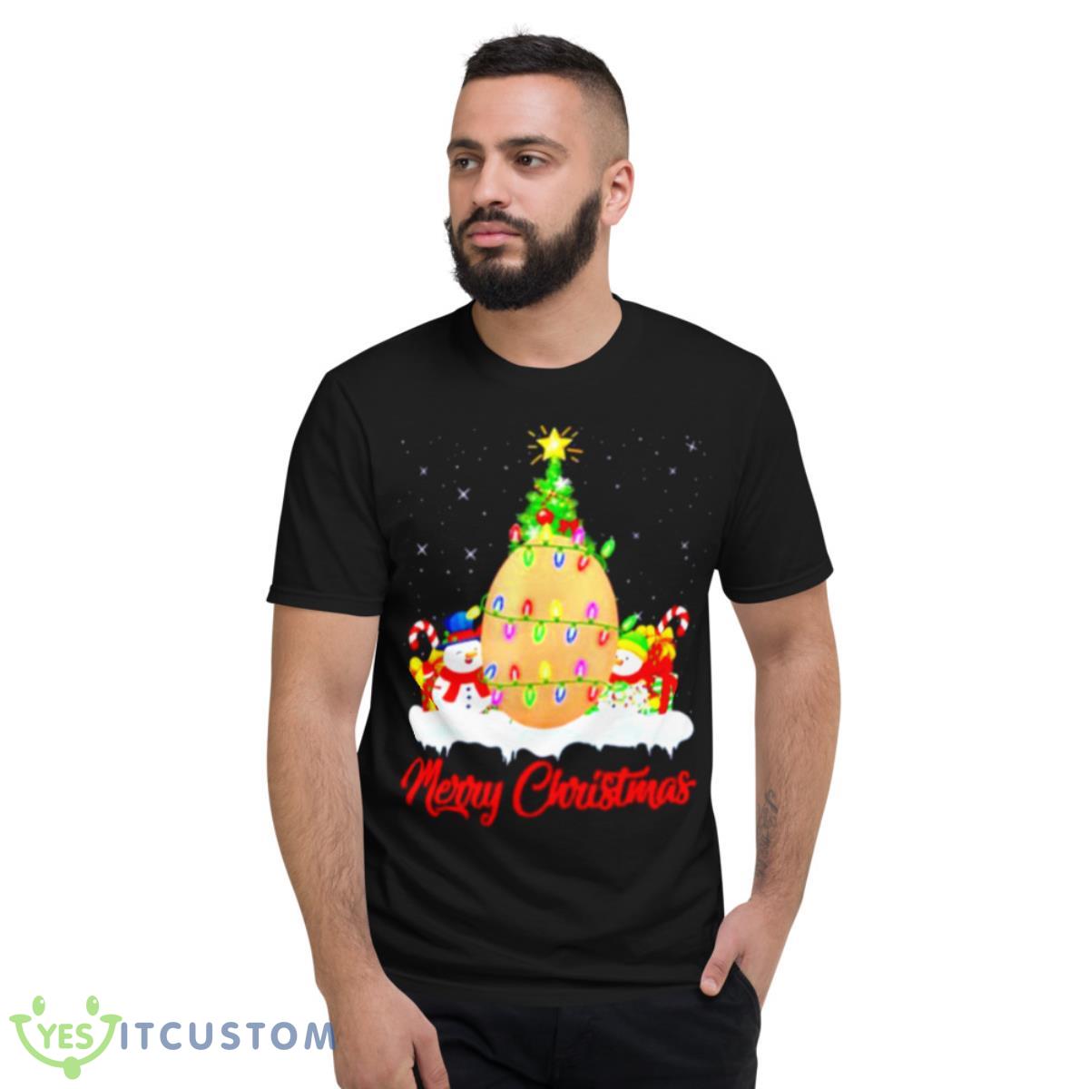 merry Christmas egg Christmas tree lights shirt 2 merry Christmas egg Christmas tree lights shirt - Short Sleeve T-Shirt