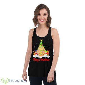 merry Christmas egg Christmas tree lights shirt 10 merry Christmas egg Christmas tree lights shirt - Women's Flowy Racerback Tank