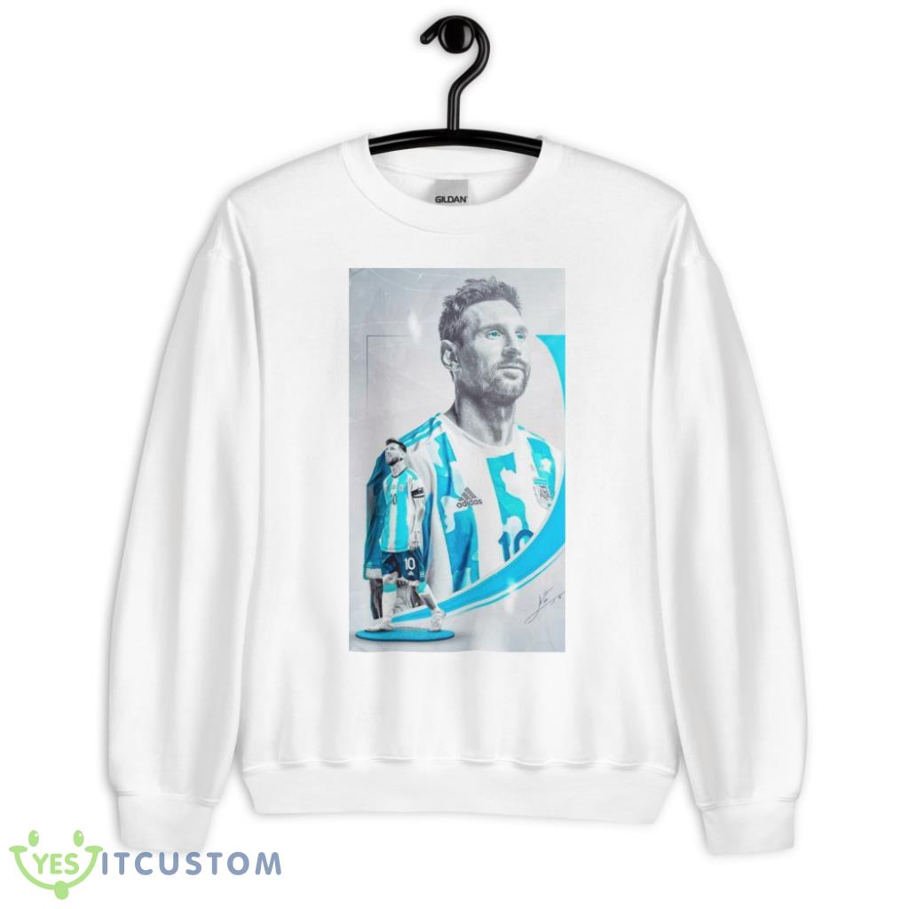 Messi Number 10 Argentina White Shirt 2 Messi Number 10 Argentina White Shirt Product Photo 2
