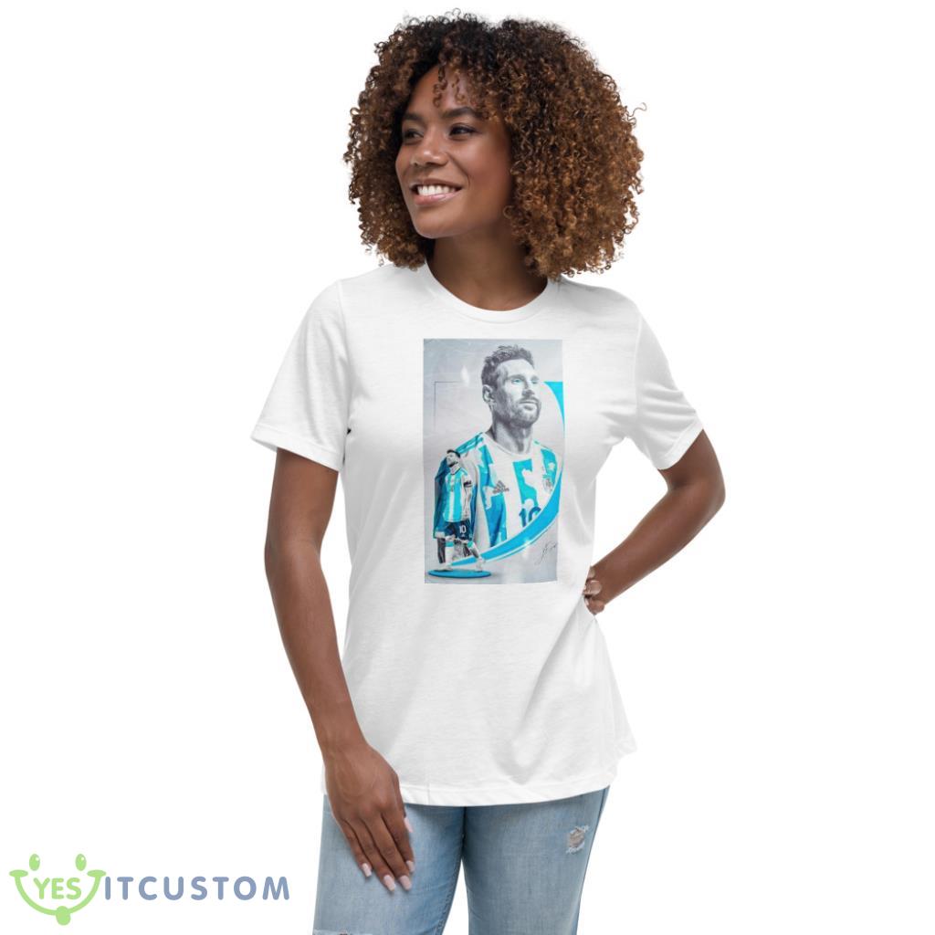 Messi Number 10 Argentina White Shirt 5 Messi Number 10 Argentina White Shirt Product Photo 5
