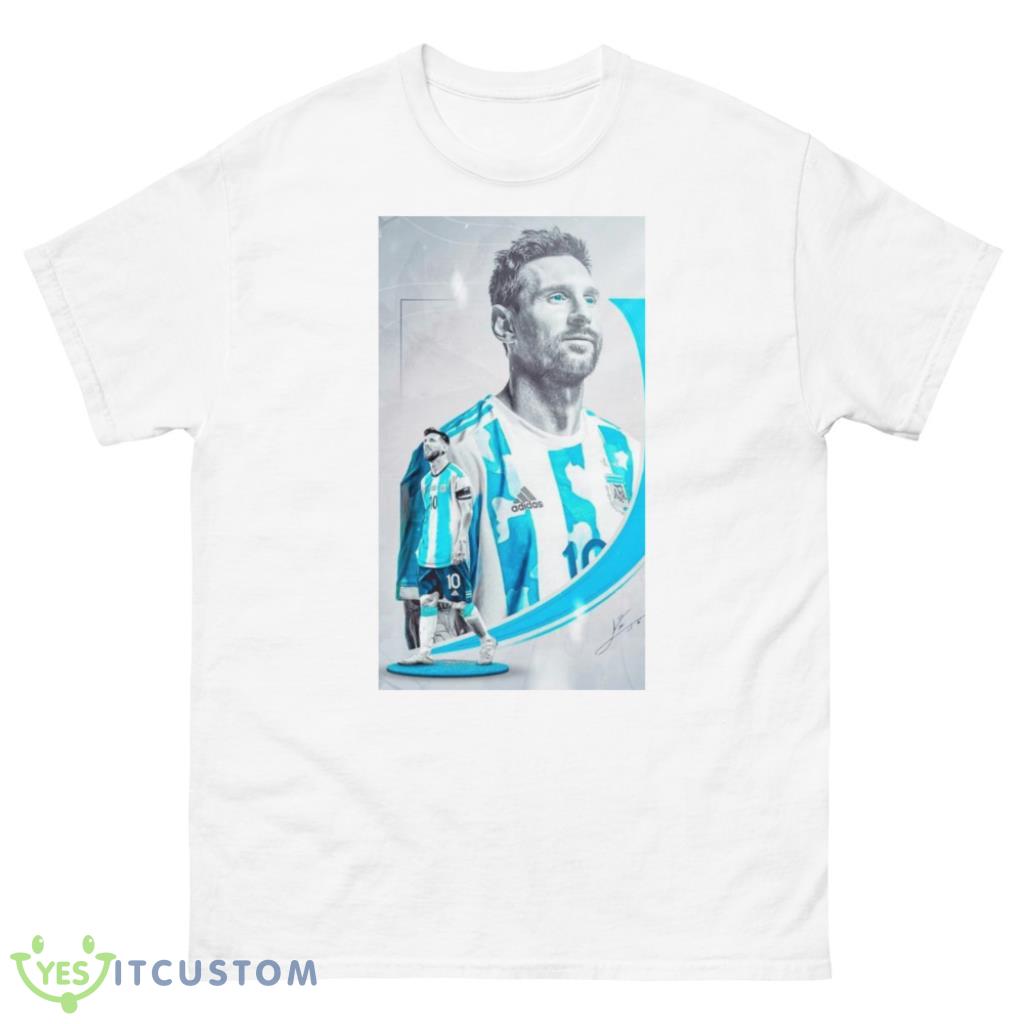 Messi Number 10 Argentina White Shirt 10 Messi Number 10 Argentina White Shirt Product Photo 1