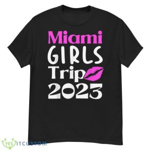 Miami Girls Trip 2023 Kissing Bachelor Party Best Friends T Shirt - G500 Men’s Classic T-Shirt