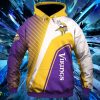 Minnesota Vikings Light Background Hoodies Full Over Print Product Photo 1