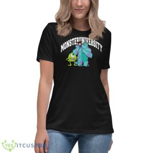 Monster University Logo Design Cartoon shirt - Women's Relaxed Short Sleeve Jersey Tee