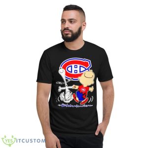 Montreal Canadiens Snoopy and Charlie Brown dancing shirt - Short Sleeve T-Shirt