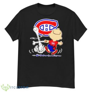 Montreal Canadiens Snoopy and Charlie Brown dancing shirt - G500 Men’s Classic T-Shirt
