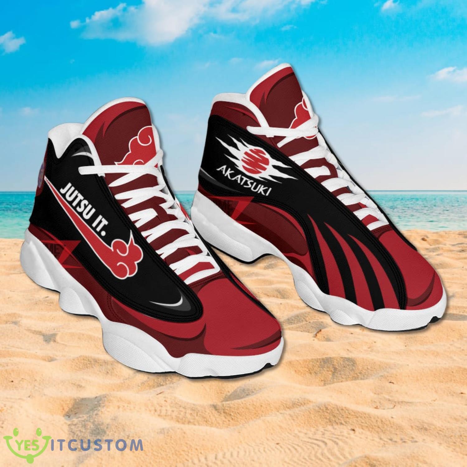 Naruto Akatsuki Air Jordan 13 Sneakers 10 Naruto Akatsuki Air Jordan 13 Sneakers Product Photo 2