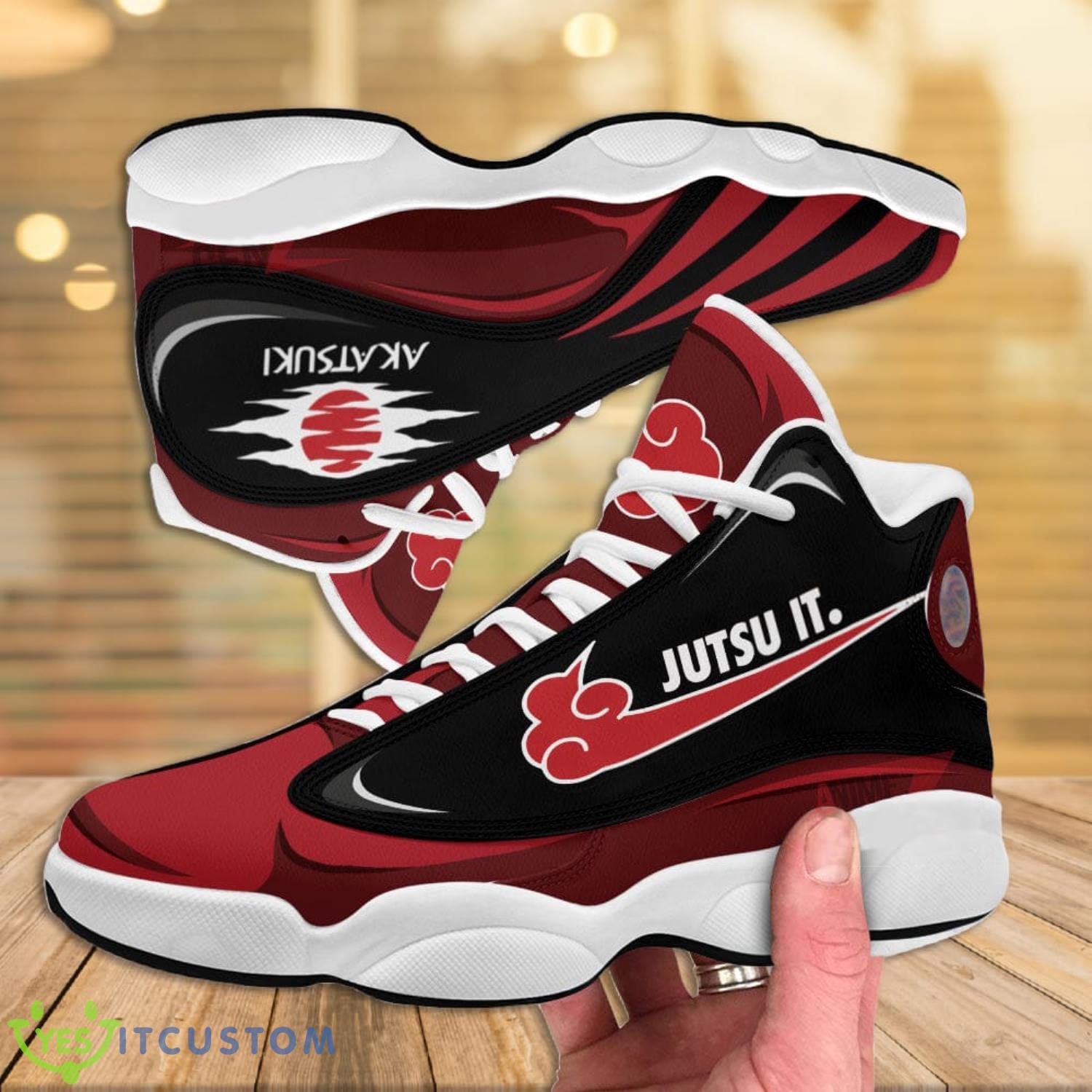 Naruto Akatsuki Air Jordan 13 Sneakers 3 Naruto Akatsuki Air Jordan 13 Sneakers Product Photo 3
