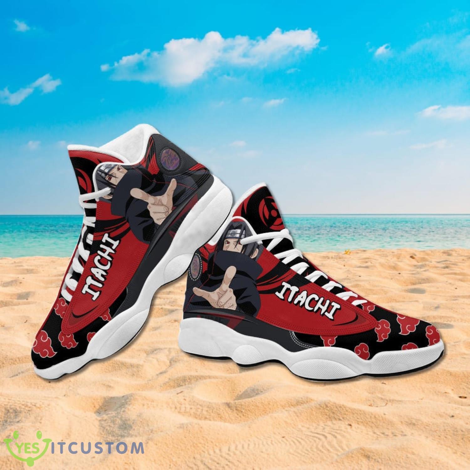Naruto Akatsuki Uchiha Itachi Air Jordan 13 Sneakers Anime Shoes Gift For Fans 4 Naruto Akatsuki Uchiha Itachi Air Jordan 13 Sneakers Anime Shoes Gift For Fans Product Photo 4