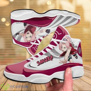 Naruto Haruno Sakura Air Jordan 13 Sneakers Anime Shoes Gift For Fans Product Photo 3