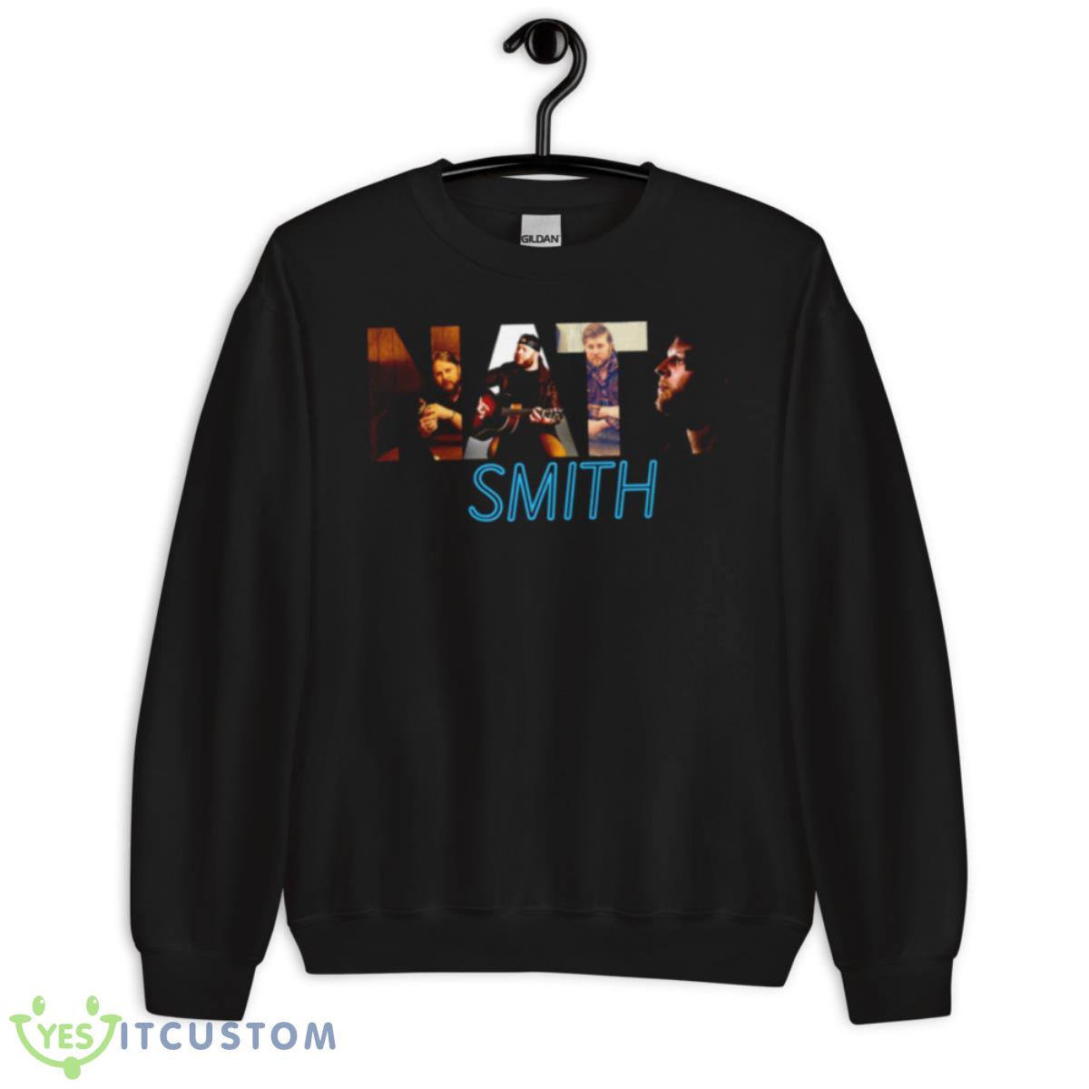 Nate Smith Geometric Logo Name shirt 3 Nate Smith Geometric Logo Name shirt - Unisex Crewneck Sweatshirt