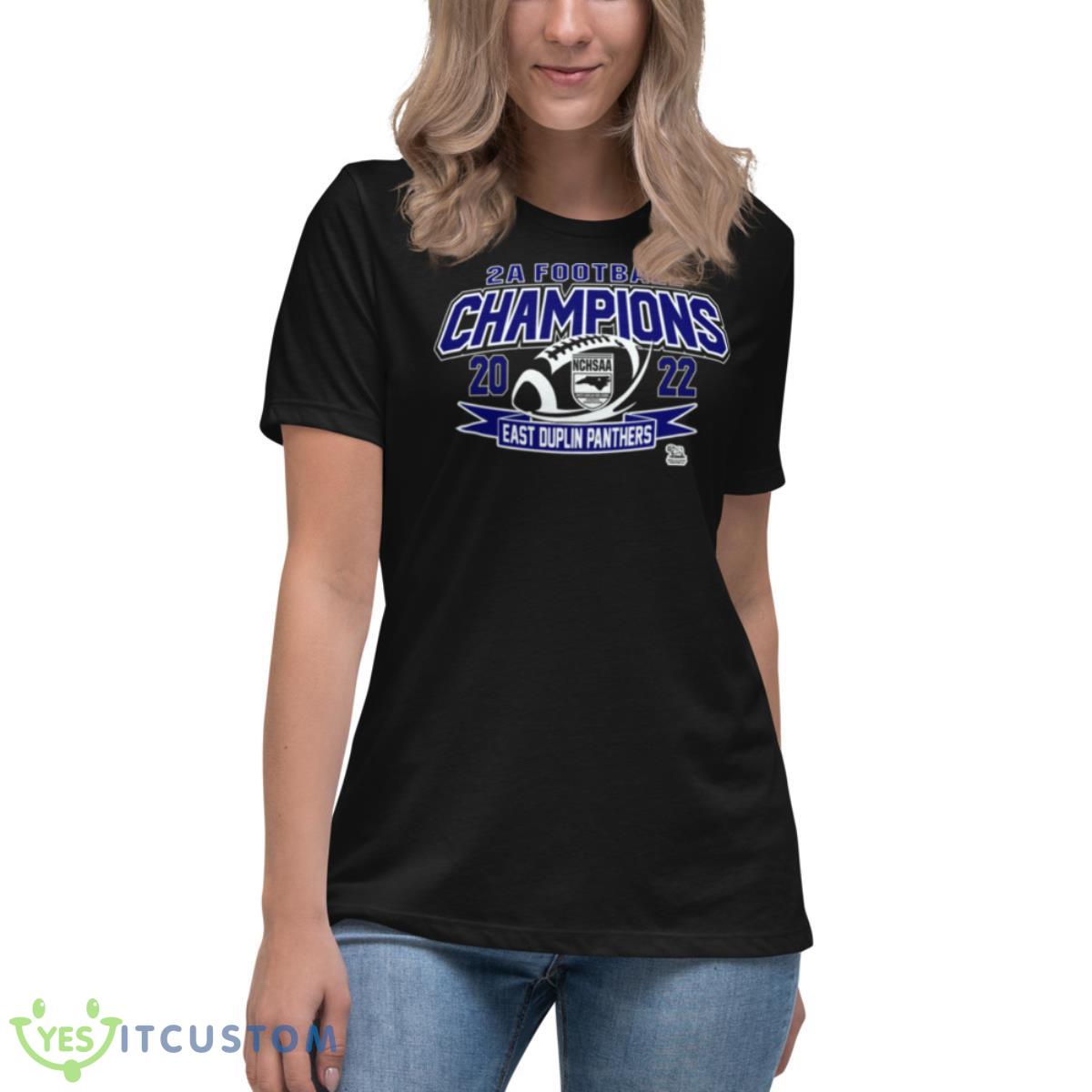 NCHSAA – 2A Football Division Champs shirt 6 NCHSAA – 2A Football Division Champs shirt - Women's Relaxed Short Sleeve Jersey Tee