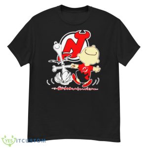 New Jersey Devils Snoopy and Charlie Brown dancing shirt - G500 Men’s Classic T-Shirt