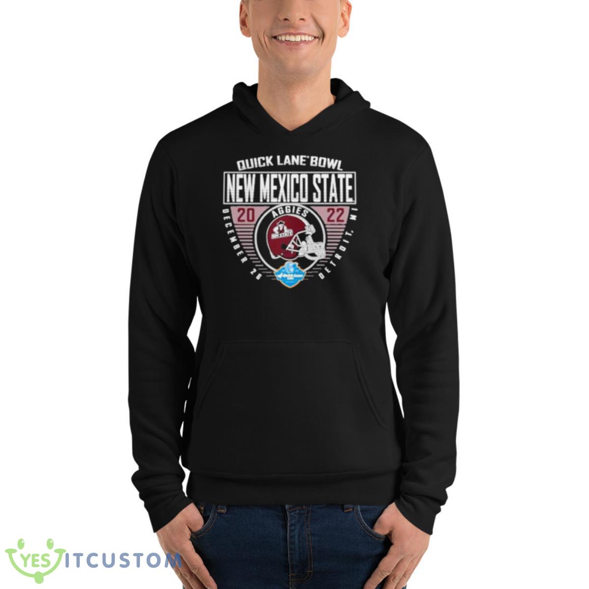 New mexico state aggies helmet 2022 quick lane bowl shirt 4 New mexico state aggies helmet 2022 quick lane bowl shirt - Unisex Fleece Pullover Hoodie