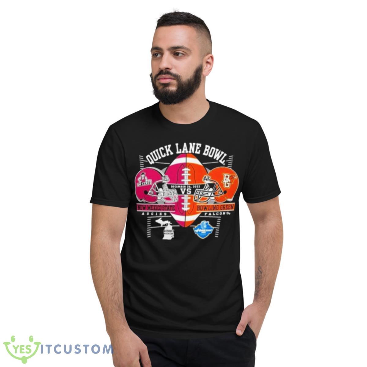 New mexico state vs bowling green quick lane bowl 2022 shirt 2 New mexico state vs bowling green quick lane bowl 2022 shirt - Short Sleeve T-Shirt