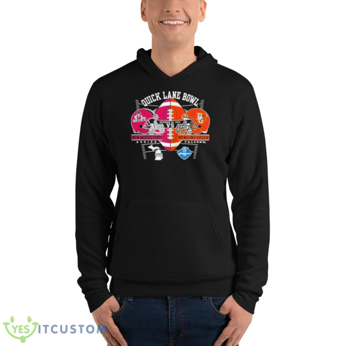 New mexico state vs bowling green quick lane bowl 2022 shirt 4 New mexico state vs bowling green quick lane bowl 2022 shirt - Unisex Fleece Pullover Hoodie