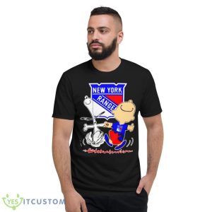 New York Rangers Snoopy and Charlie Brown dancing shirt - Short Sleeve T-Shirt