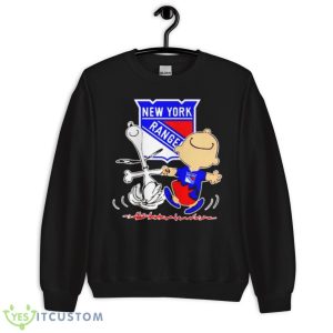 New York Rangers Snoopy and Charlie Brown dancing shirt 8 New York Rangers Snoopy and Charlie Brown dancing shirt - Unisex Crewneck Sweatshirt