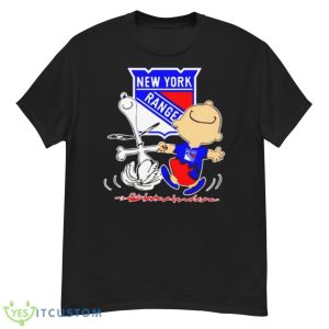 New York Rangers Snoopy and Charlie Brown dancing shirt - G500 Men’s Classic T-Shirt