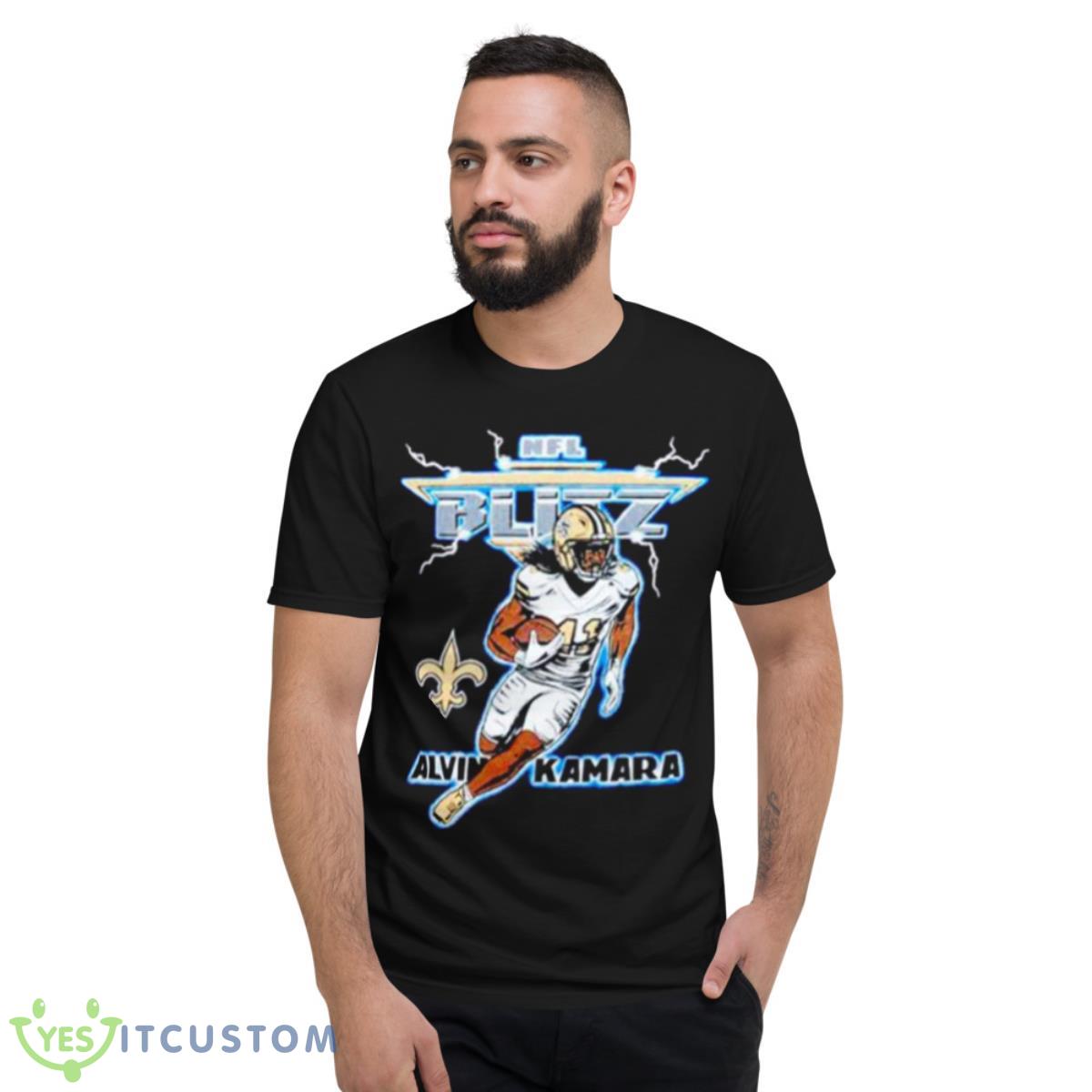 nFL Blitz Alvin Kamara New Orleans Saints shirt 2 nFL Blitz Alvin Kamara New Orleans Saints shirt - Short Sleeve T-Shirt