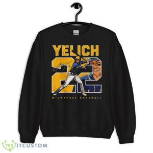 Number And Portrait Christian Yelich Milwaukee Signature Shirt - Unisex Crewneck Sweatshirt