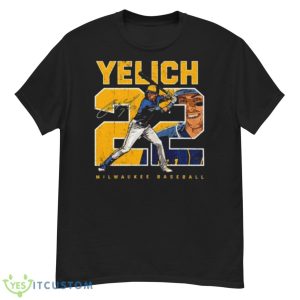Number And Portrait Christian Yelich Milwaukee Signature Shirt - G500 Men’s Classic T-Shirt