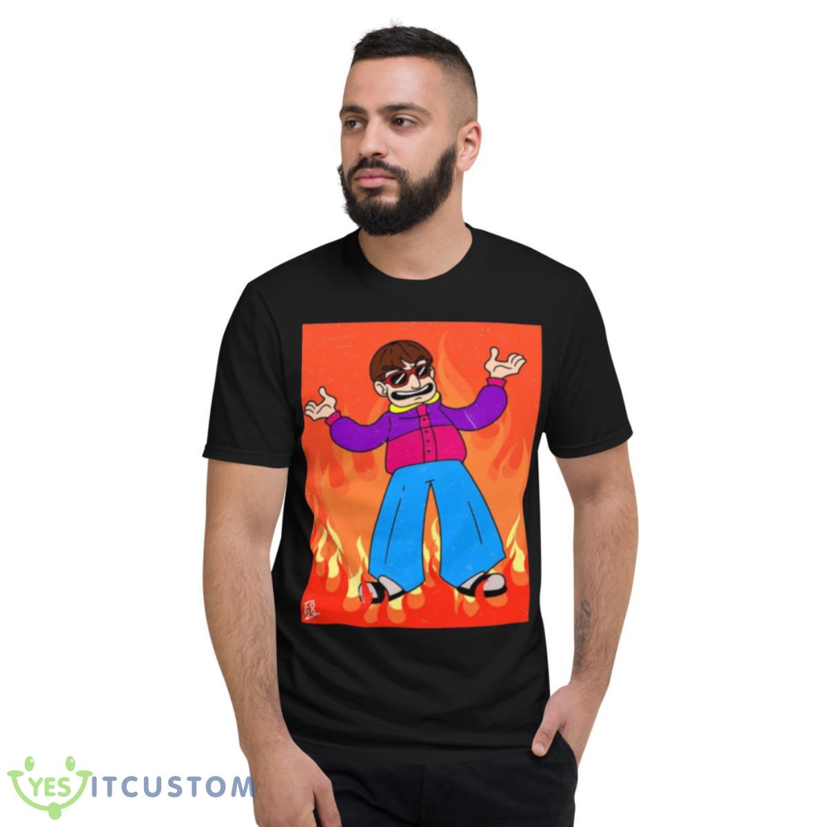 Oliver Tree In Flames shirt 13 Oliver Tree In Flames shirt - Short Sleeve T-Shirt