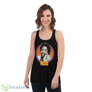 Original Retro Style Barry White shirt 10 Original Retro Style Barry White shirt - Women's Flowy Racerback Tank