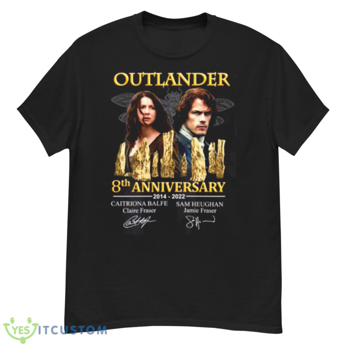 Outlander 8th Anniversary 2014 2022 Cast Signed Design shirt 2 Outlander 8th Anniversary 2014 2022 Cast Signed Design shirt - G500 Men’s Classic T-Shirt