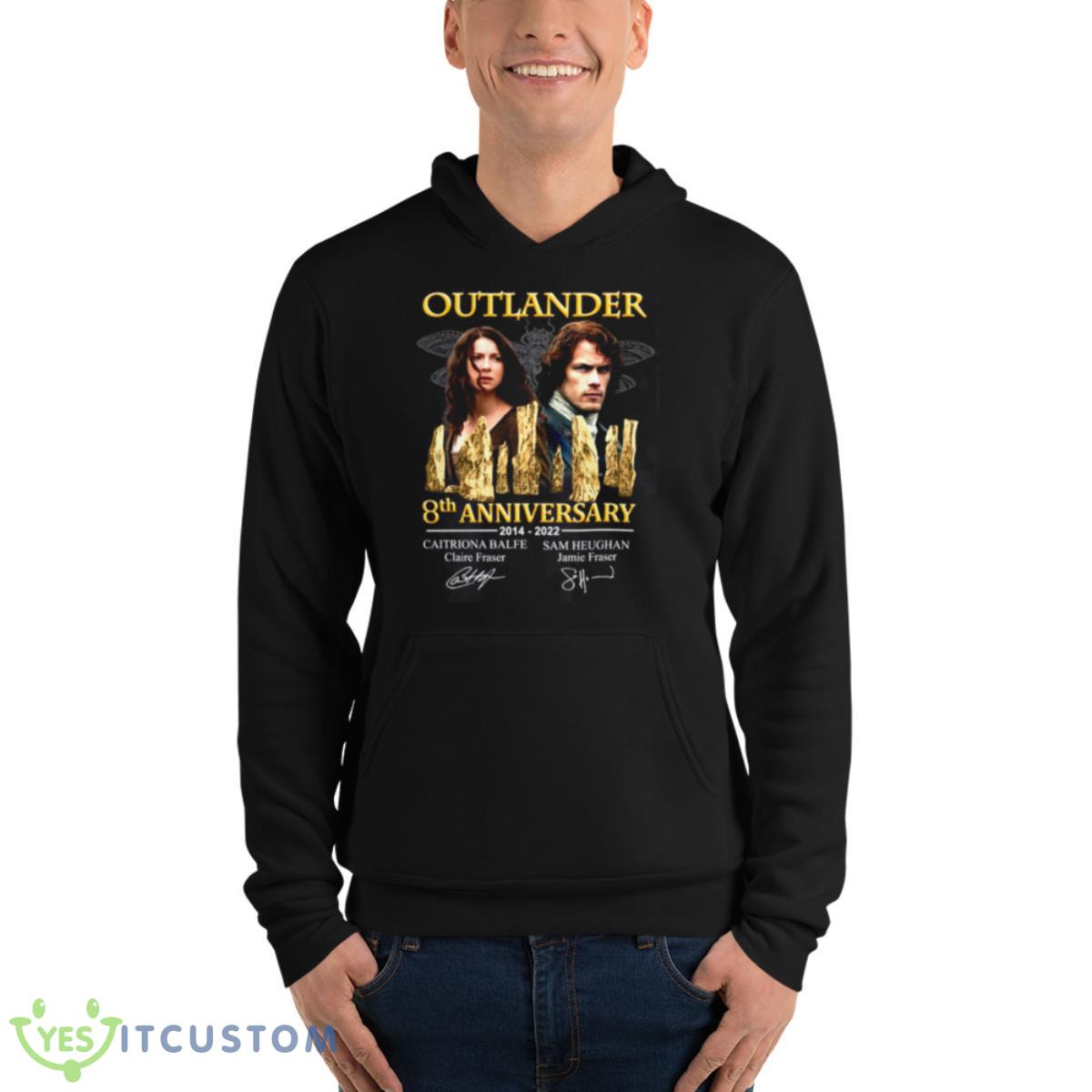 Outlander 8th Anniversary 2014 2022 Cast Signed Design shirt 8 Outlander 8th Anniversary 2014 2022 Cast Signed Design shirt - Unisex Fleece Pullover Hoodie