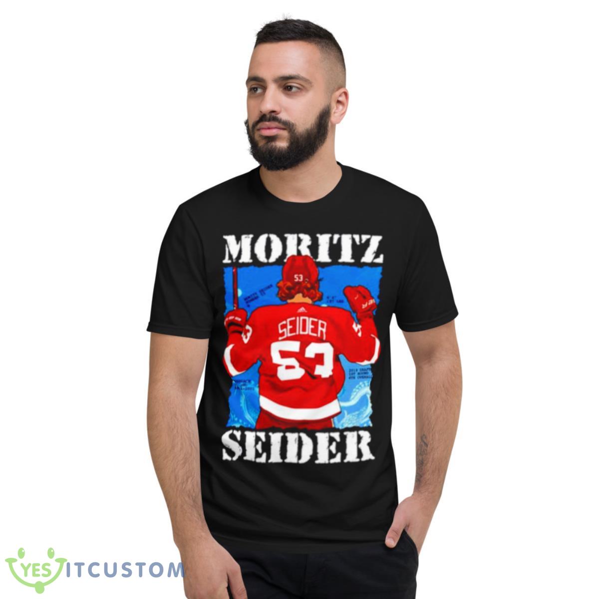 Perfect Moritz Detroit Red Wings Seider Ice Hockey Shirt 2 Perfect Moritz Detroit Red Wings Seider Ice Hockey Shirt - Short Sleeve T-Shirt