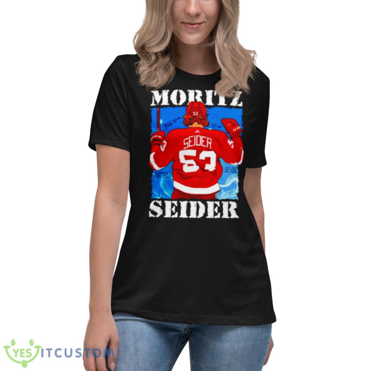 Perfect Moritz Detroit Red Wings Seider Ice Hockey Shirt 6 Perfect Moritz Detroit Red Wings Seider Ice Hockey Shirt - Women's Relaxed Short Sleeve Jersey Tee