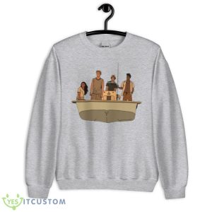 Pogues Kiara Jj John B & Pope In Black Outline Outer Banks shirt 6 Pogues Kiara Jj John B & Pope In Black Outline Outer Banks shirt - Unisex Heavy Blend Crewneck Sweatshirt