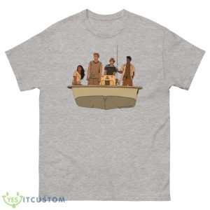 Pogues Kiara Jj John B & Pope In Black Outline Outer Banks shirt - 500 Men’s Classic Tee Gildan