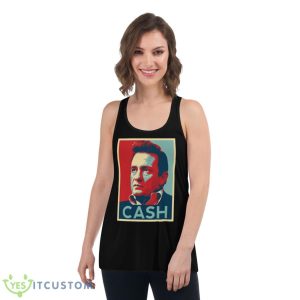 Potrait Retro Johnny Cash Hope Artwork shirt 10 Potrait Retro Johnny Cash Hope Artwork shirt - Women's Flowy Racerback Tank