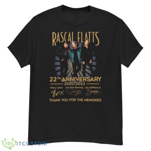 Rascal Flatts 22th Anniversary 2000 2022 Thank You For The Memories shirt - G500 Men’s Classic T-Shirt