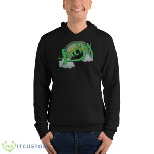 Retro Lucky St. Patrick’s Day Gift Shirt - Unisex Fleece Pullover Hoodie
