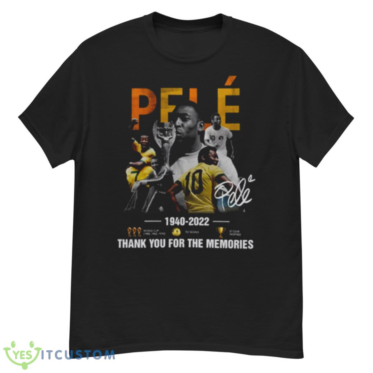 Rip Pele Brazil Football Thank You For The Memories shirt 12 Rip Pele Brazil Football Thank You For The Memories shirt - G500 Men’s Classic T-Shirt