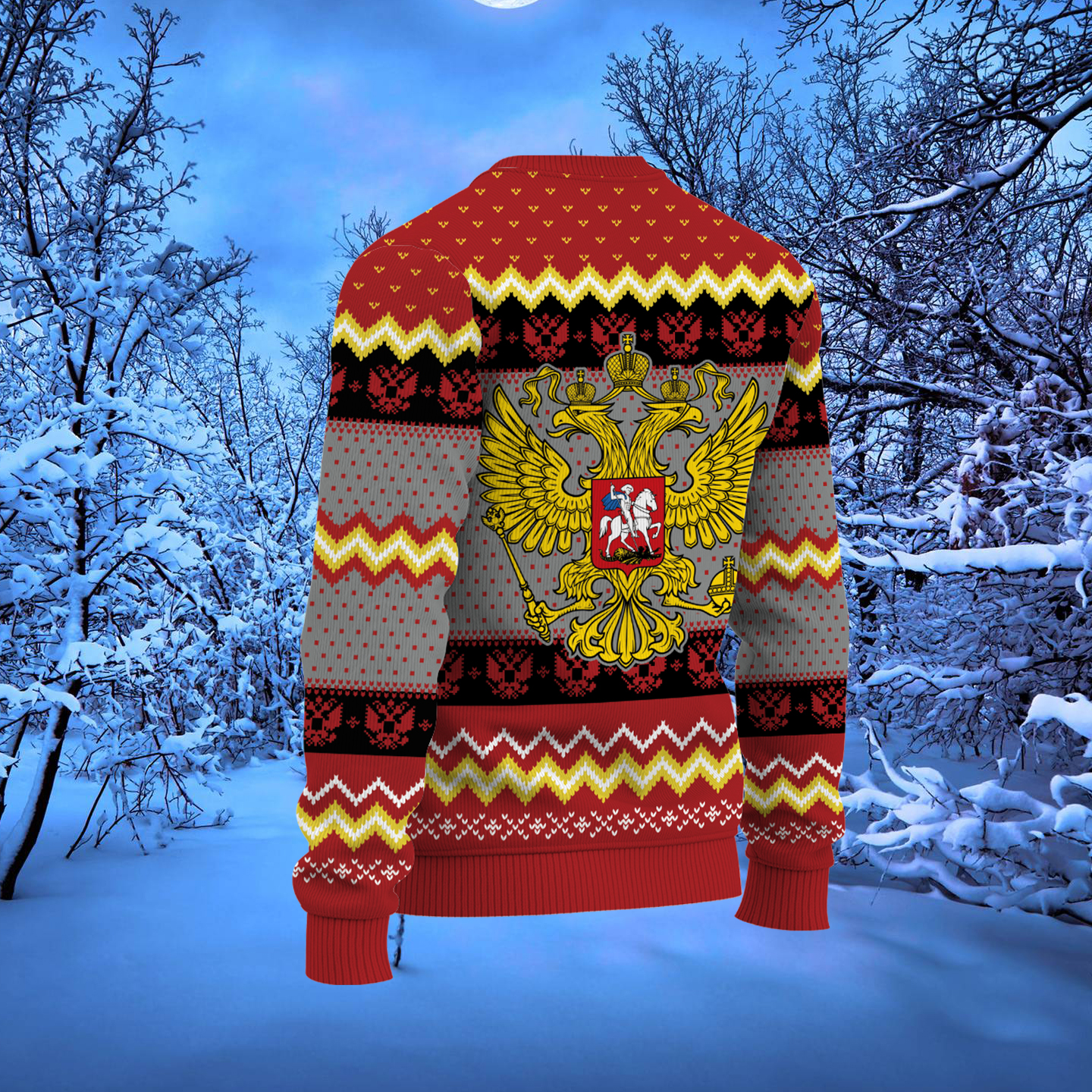Russia Coat Of Arms Ugly Christmas Sweater 4 Russia Coat Of Arms Ugly Christmas Sweater - Russia Coat Of Arms-mk3
